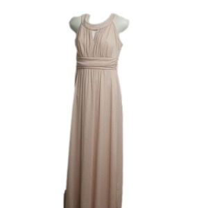 𝅺enfocus Petite Long Maxi Dress Halter Sleeveless Sparkly Prom Evening Wear 10P
